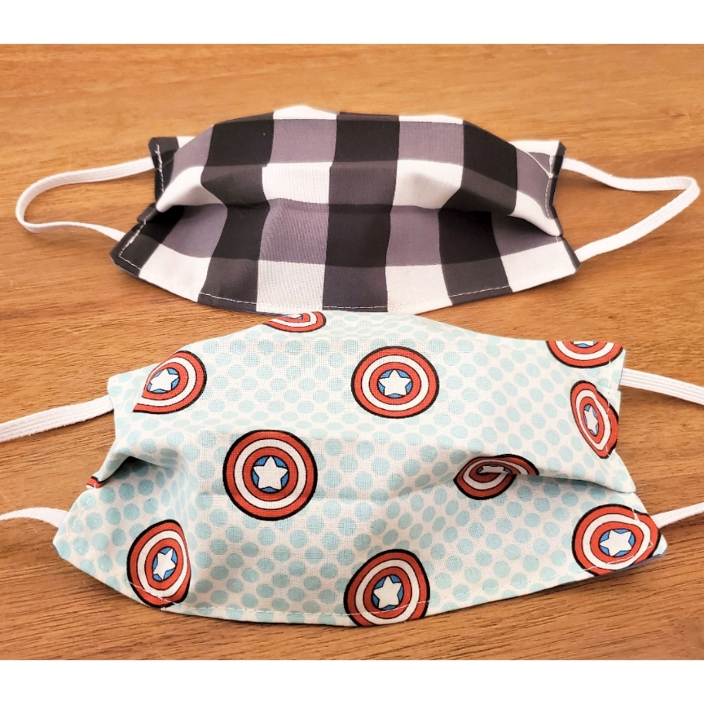 [Marvel] Unisex Captain America & Black Plaid (2)